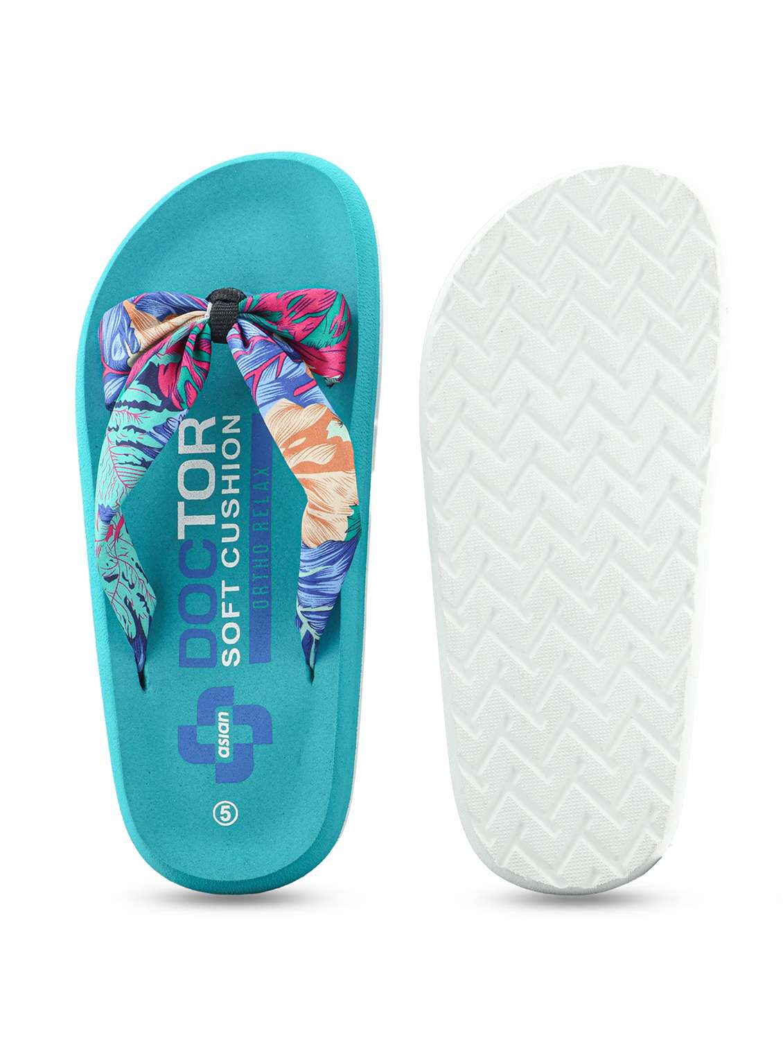 blue fabric slippers flip flops - 22425751 -  Standard Image - 5