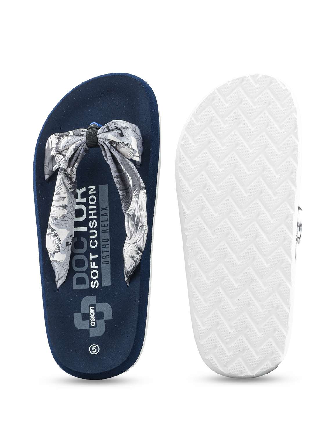 blue fabric slippers flip flops - 22425753 -  Standard Image - 5