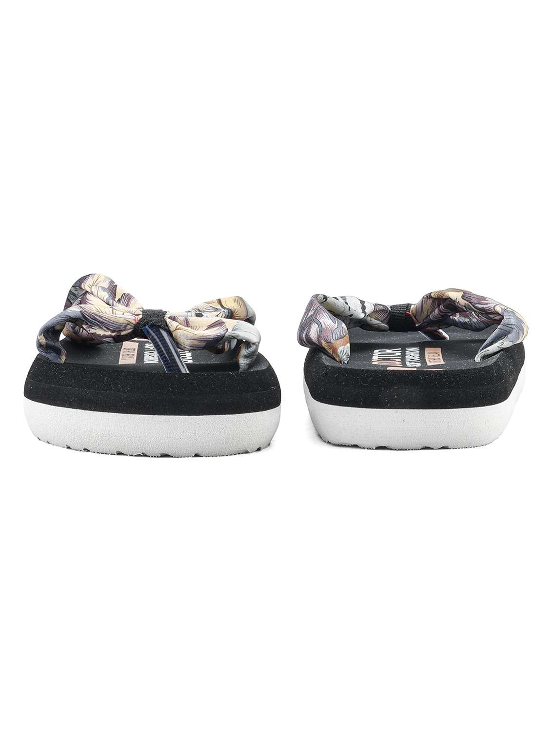 black fabric slippers flip flops - 22425754 -  Standard Image - 3
