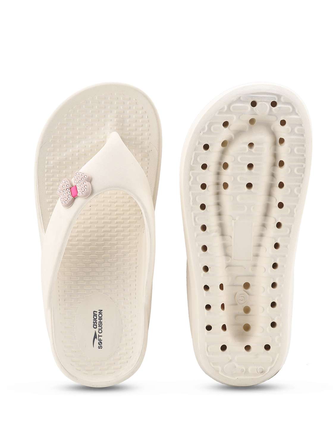 women solid open toe flip flop - 22425756 -  Standard Image - 5