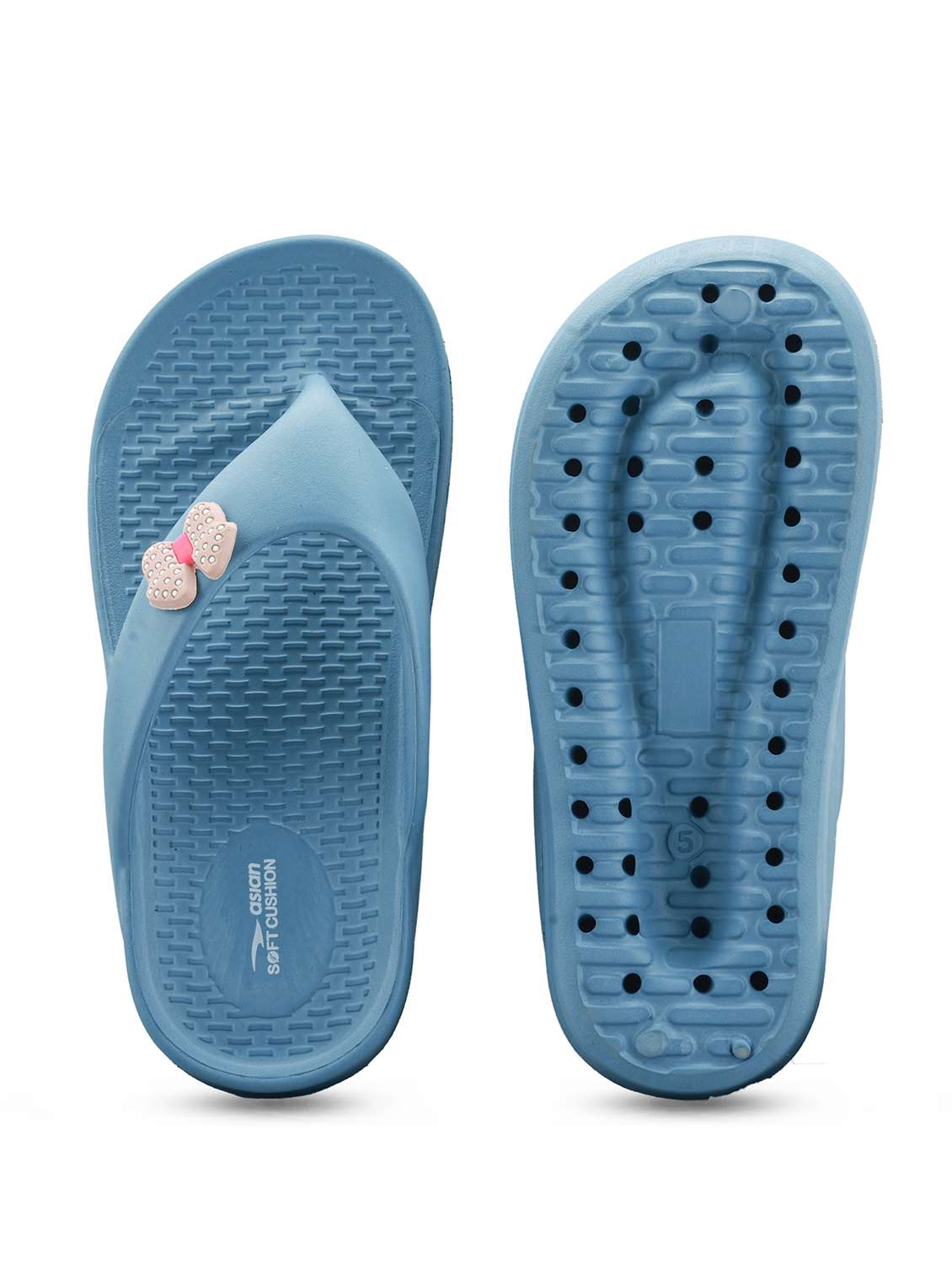 Women Blue Slippers Flip Flop - 22425760 -  Standard Image - 3