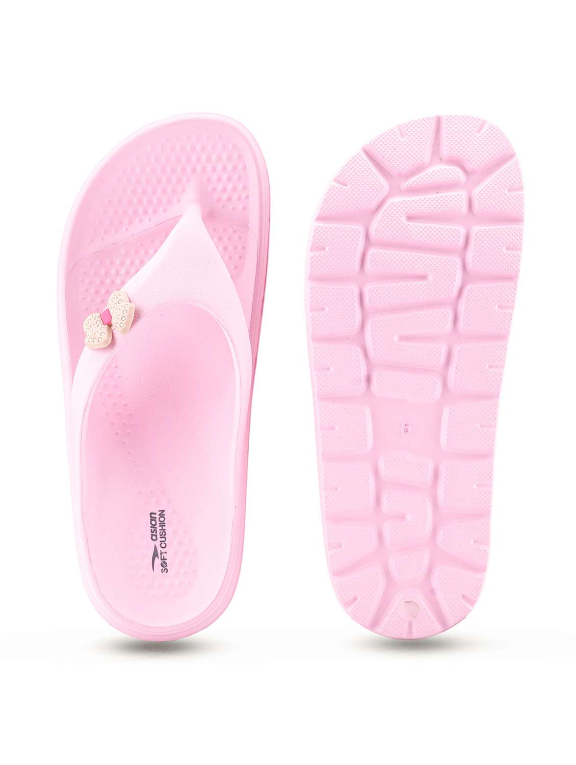 women solid open toe flip flop - 22425761 -  Standard Image - 5