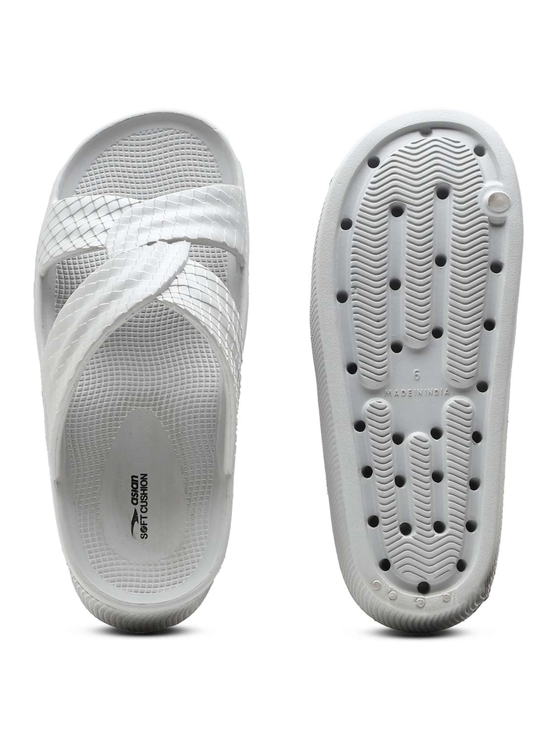 women grey slippers flip flop - 22425766 -  Standard Image - 3
