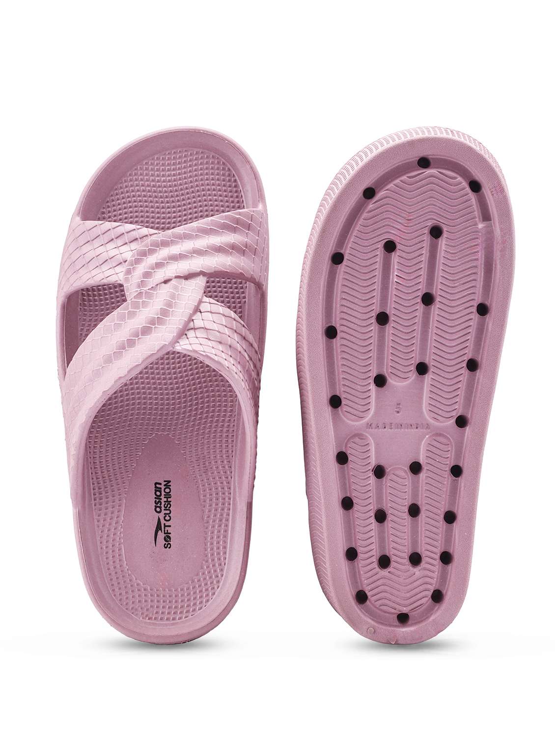 women purple slippers flip flop - 22425767 -  Standard Image - 3