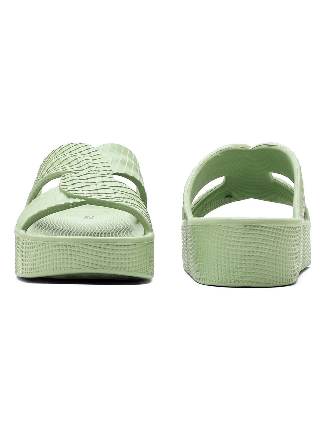 women textured slip on slider - 22425768 -  Standard Image - 3