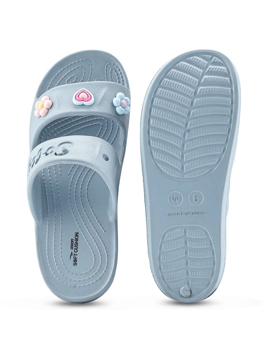 women blue slippers flip flop - 22425779 -  Standard Image - 3