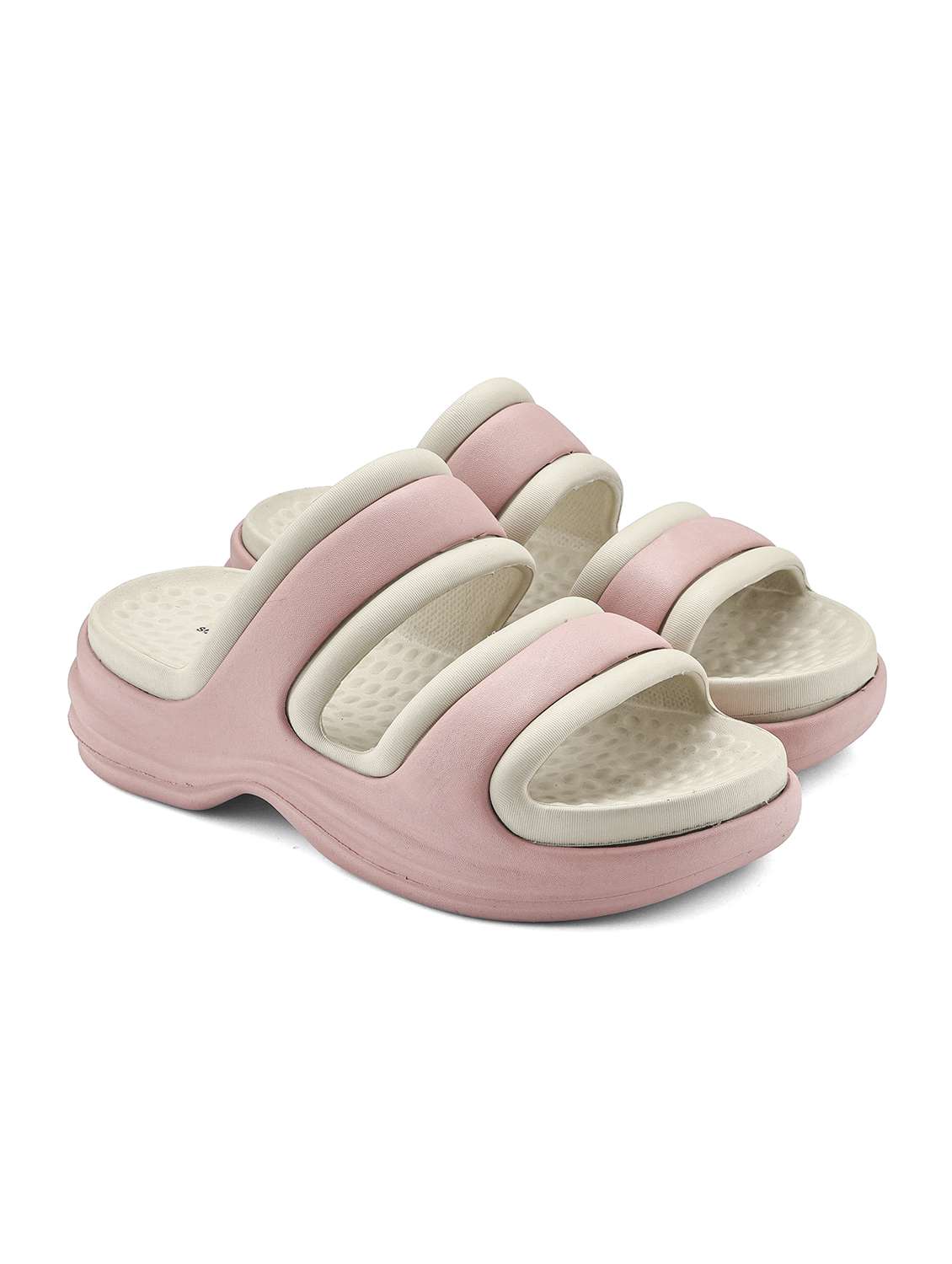 women peach slippers flip flop