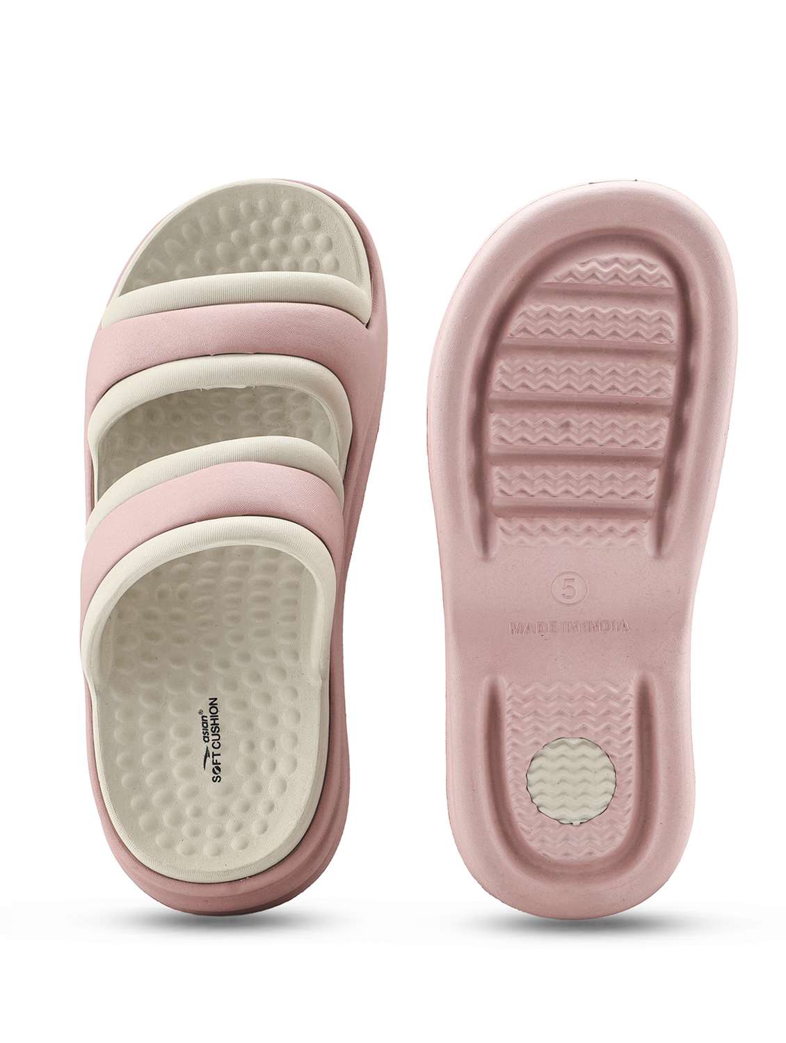 women peach slippers flip flop - 22425784 -  Standard Image - 3