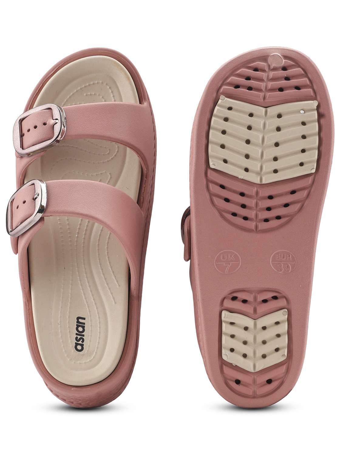 Women Brown Slippers Flip Flop - 22425787 -  Standard Image - 3