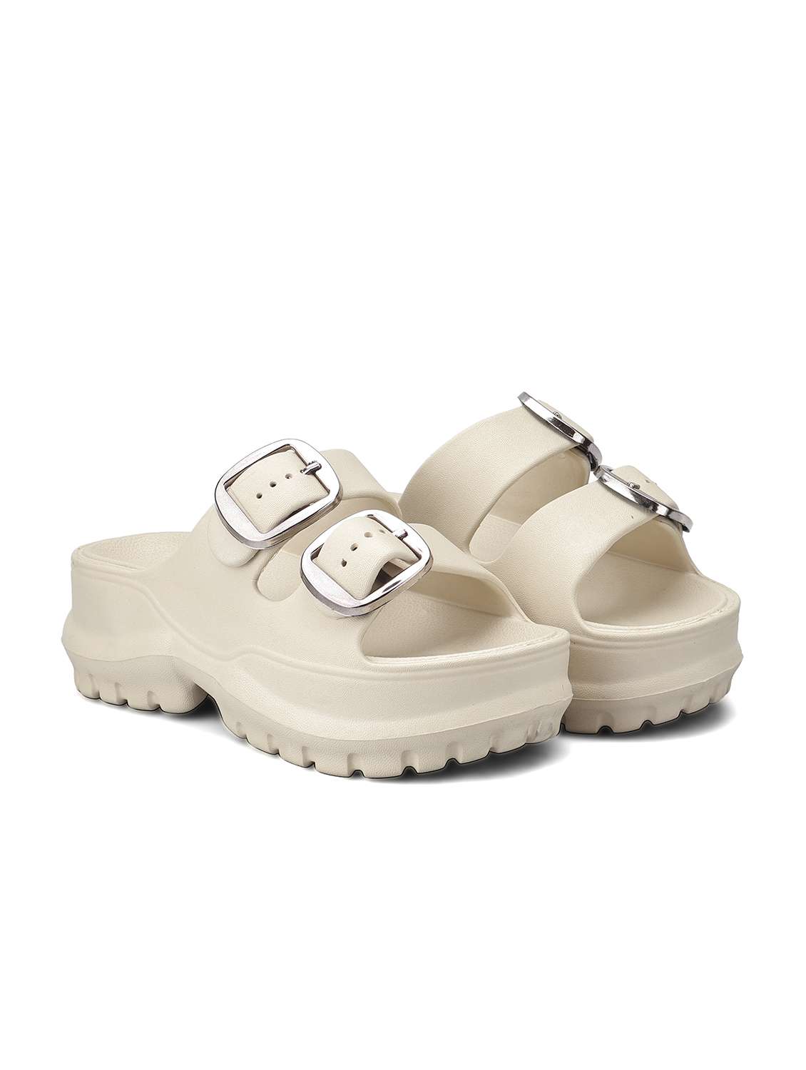 women beige slippers flip flop