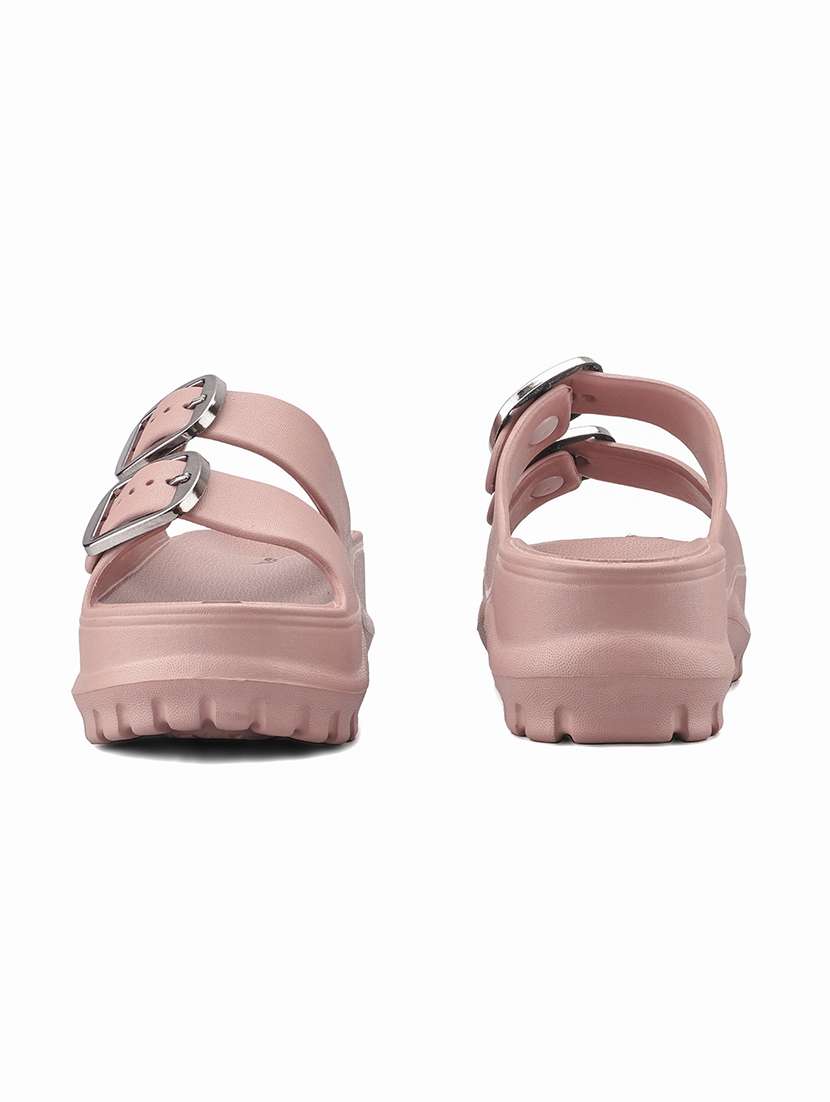 women solid slip on slider - 22425792 -  Standard Image - 3