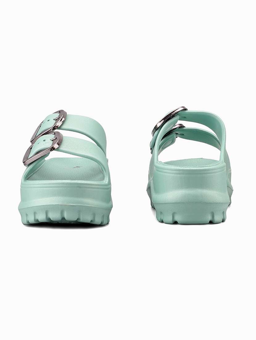 women solid slip on slider - 22425793 -  Standard Image - 3