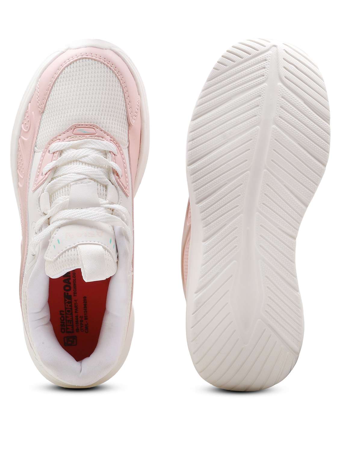 multi colored mesh laceup sports shoes - 22425809 -  Standard Image - 3