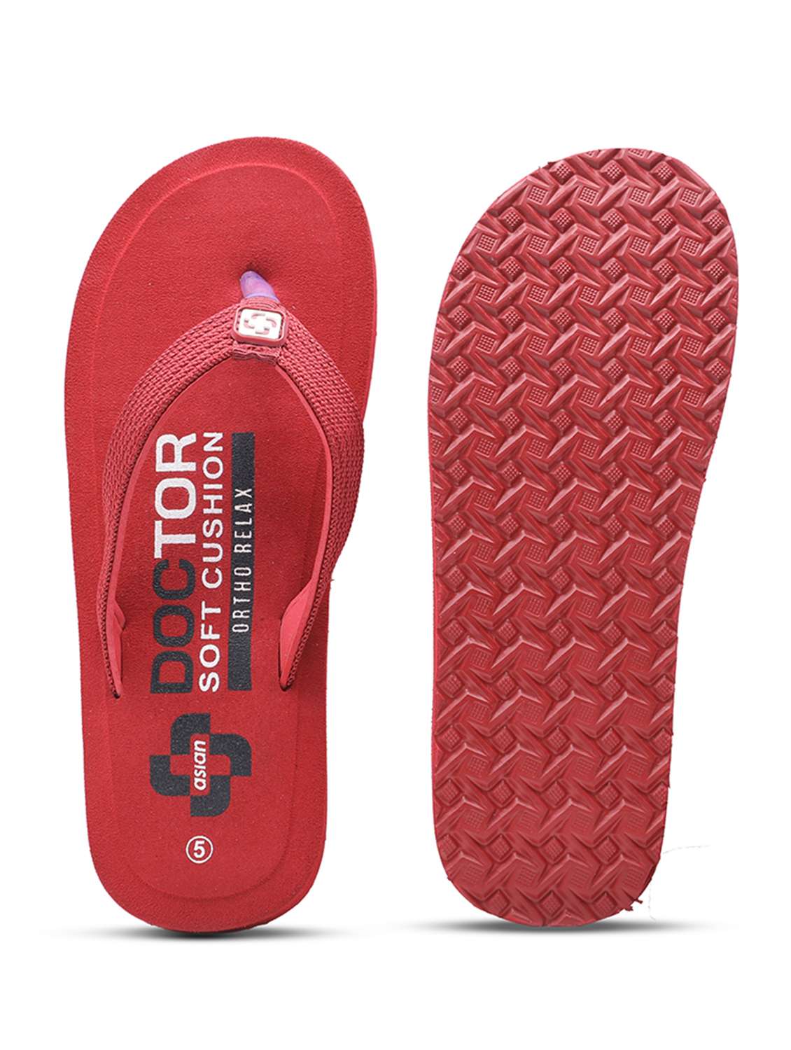 women red slippers flip flop - 22425838 -  Standard Image - 3