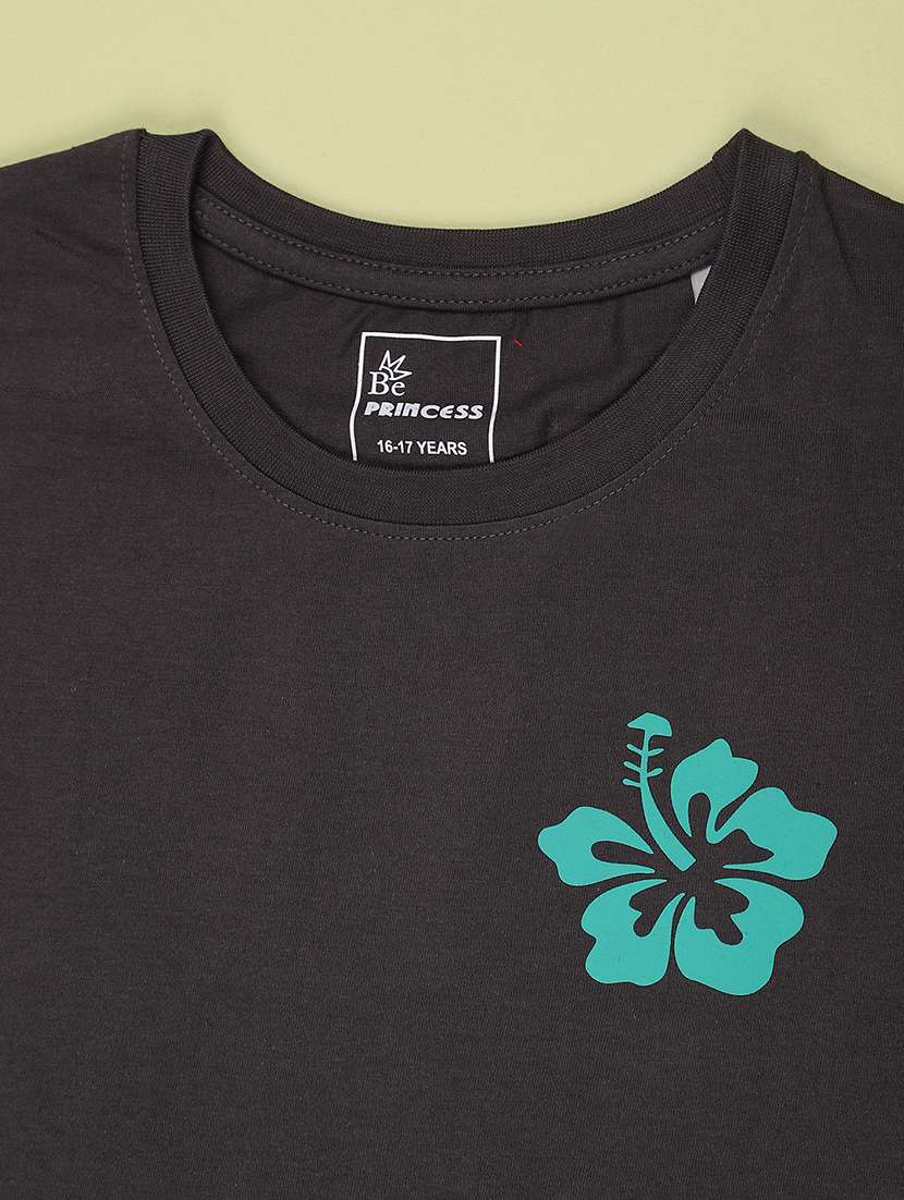 girls front and back printed round neck short sleeves tee - 22425894 -  Standard Image - 3