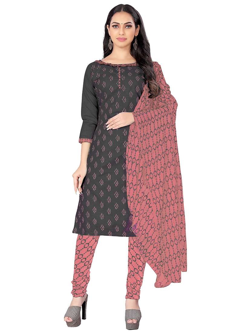 women printed unstitched suit set