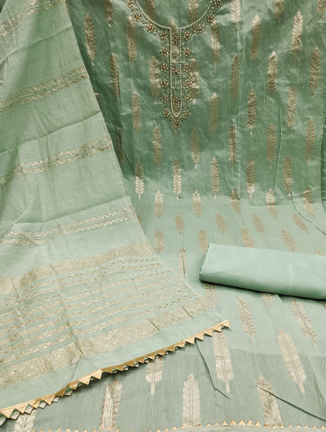 women self design unstitched suit set - 22429695 -  Standard Image - 3