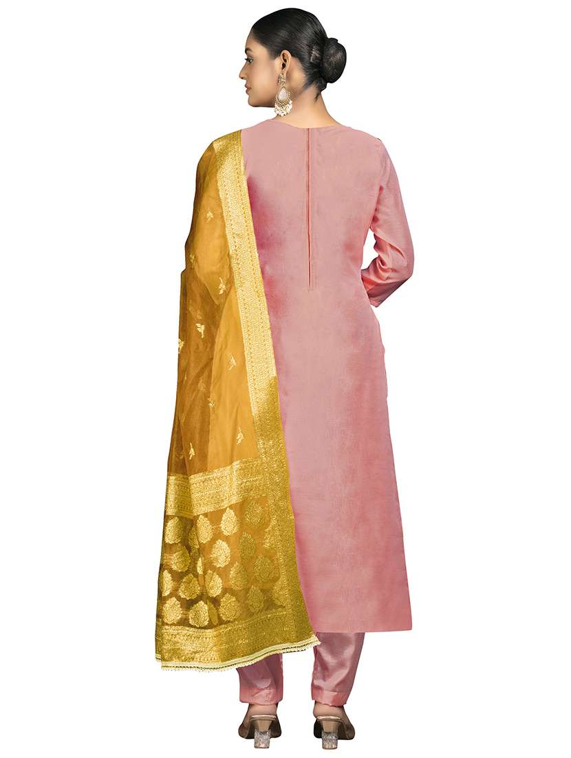 women floral printed unstitched suit set - 22429752 -  Standard Image - 3