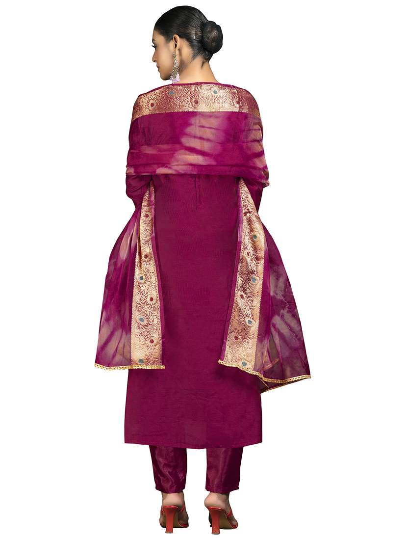 women self design unstitched suit set - 22429767 -  Standard Image - 3