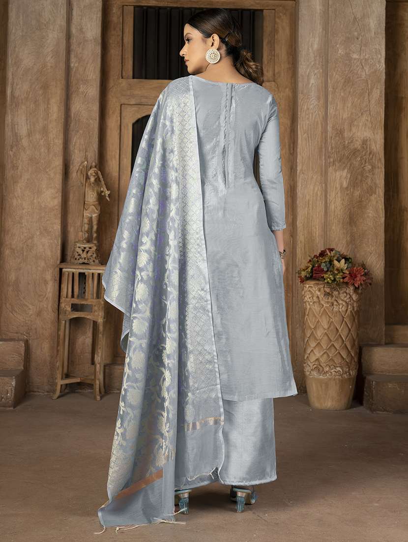 Women Self Design Unstitched Suit Set - 22429827 -  Standard Image - 3
