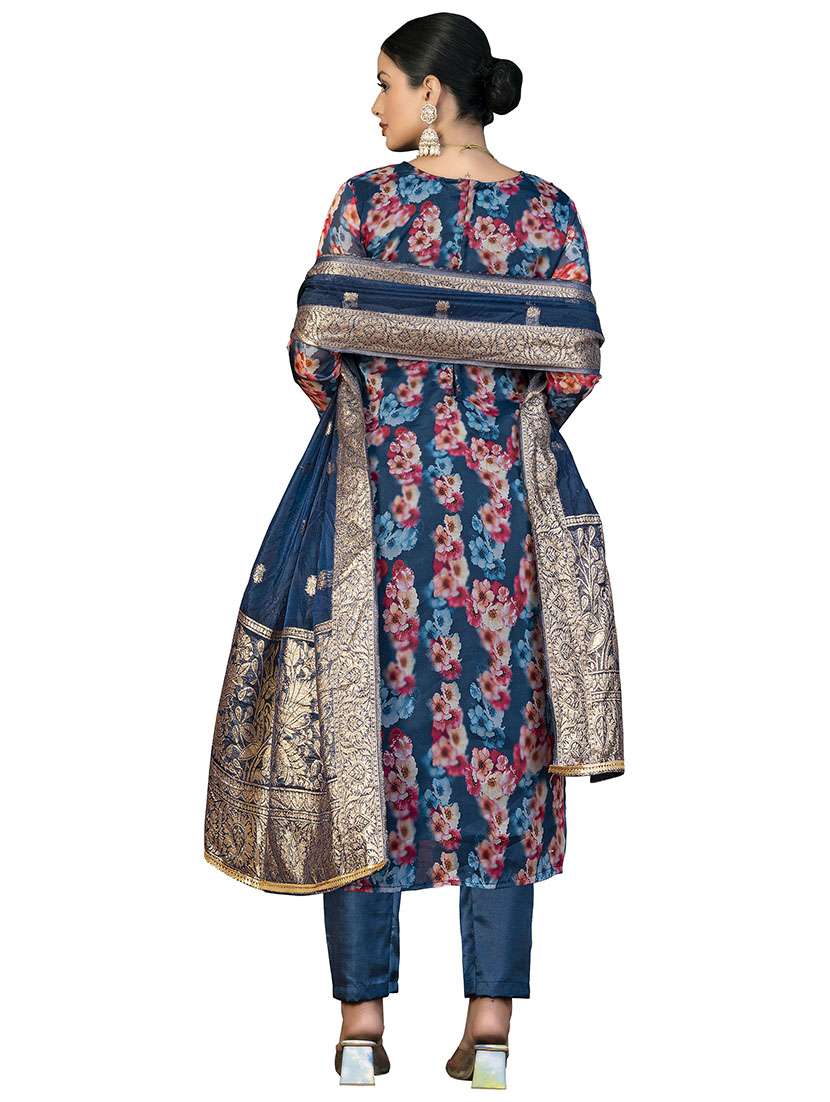 Women Floral Printed Unstitched Suit Set - 22429961 -  Standard Image - 3