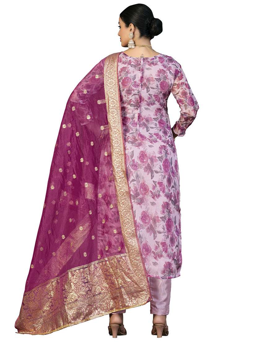 Women Floral Printed Unstitched Suit Set - 22429962 -  Standard Image - 3