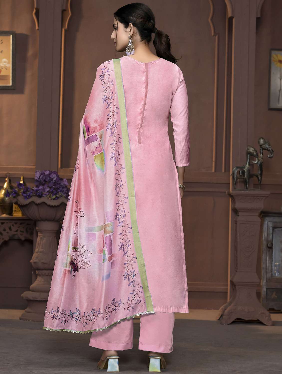 women self design unstitched suit set - 22430029 -  Standard Image - 3