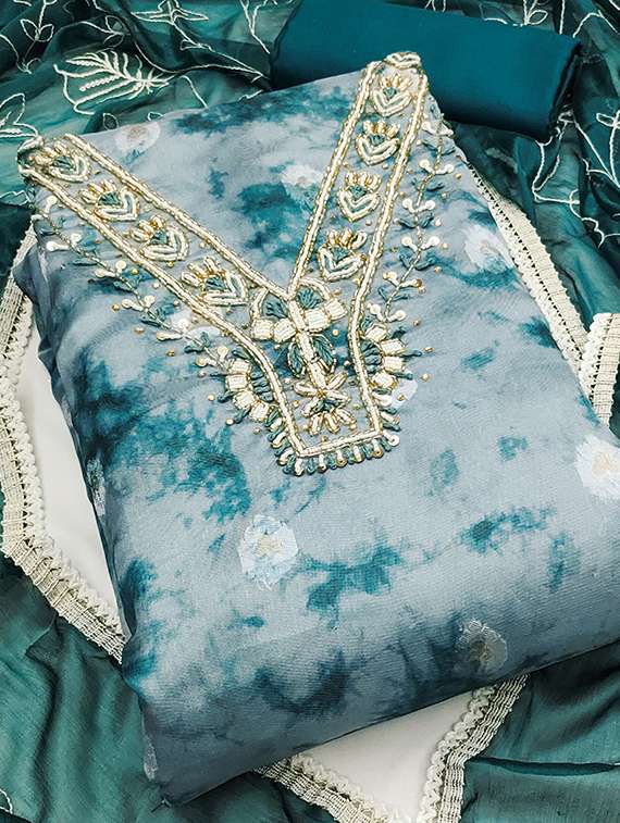 women printed unstitched suit set - 22430362 -  Standard Image - 3