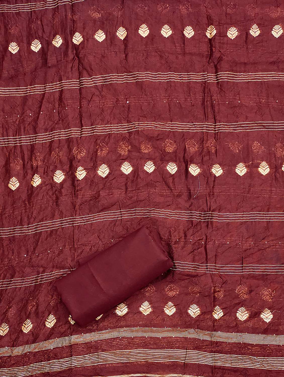 women solid with work unstitched suit set - 22430418 -  Standard Image - 3