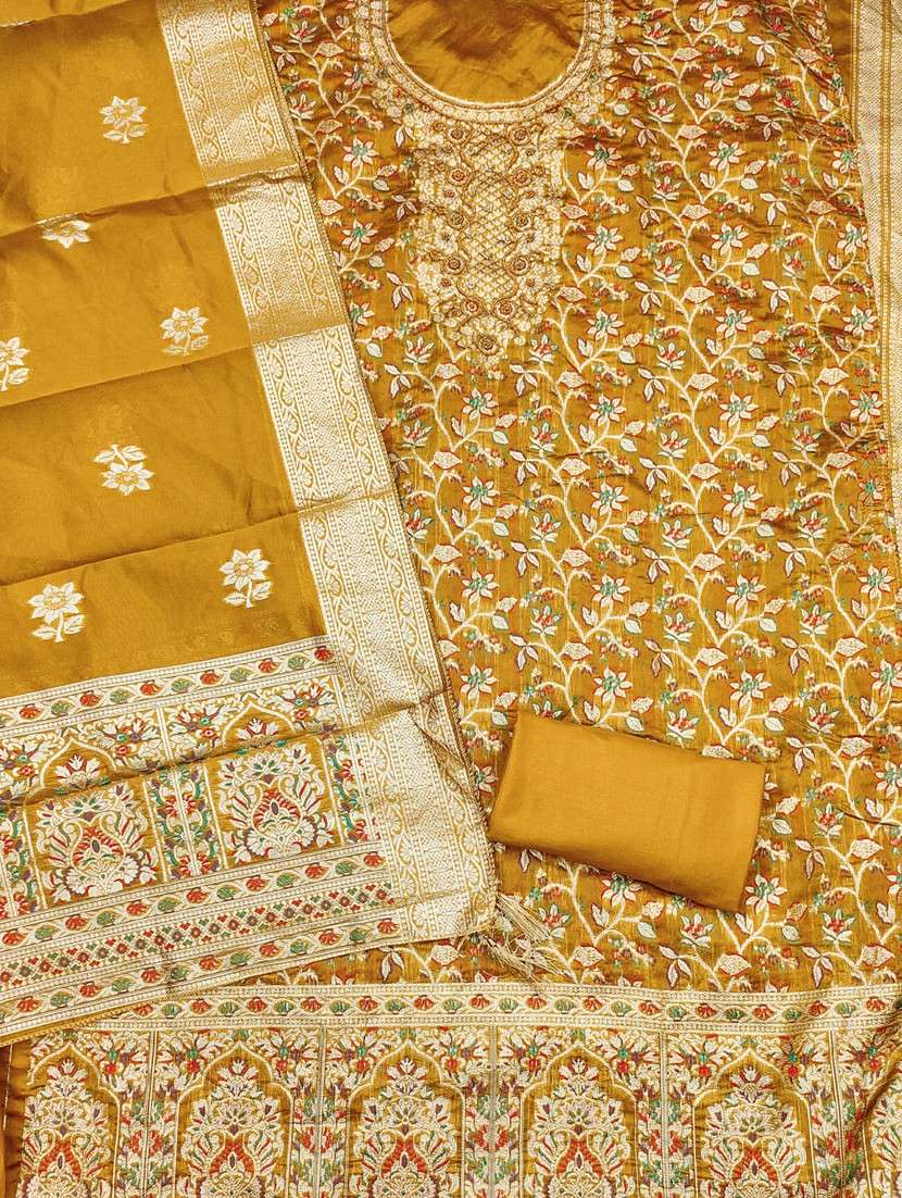 women self design unstitched suit set - 22430639 -  Standard Image - 3