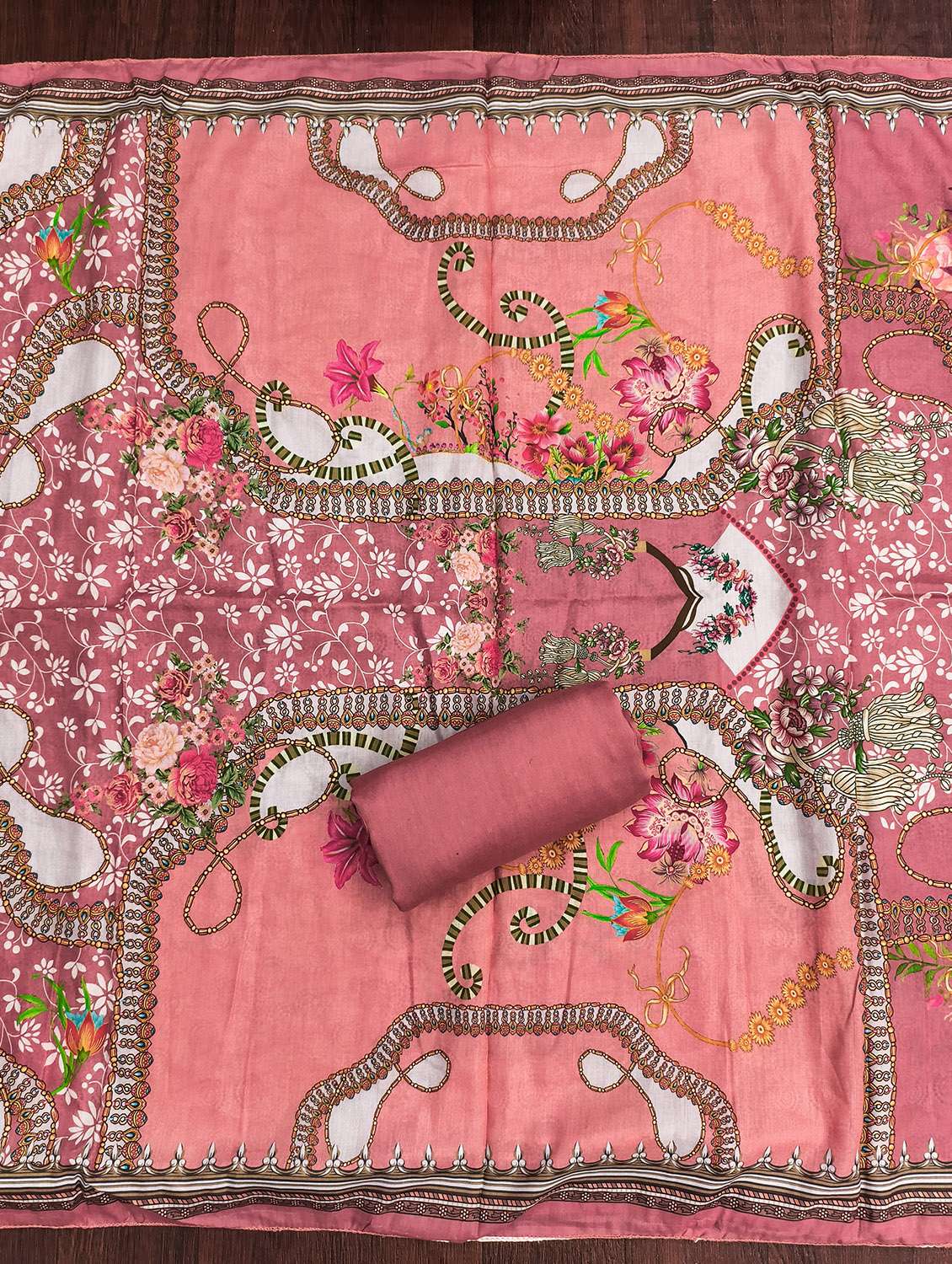 women printed unstitched suit set - 22431352 -  Standard Image - 3