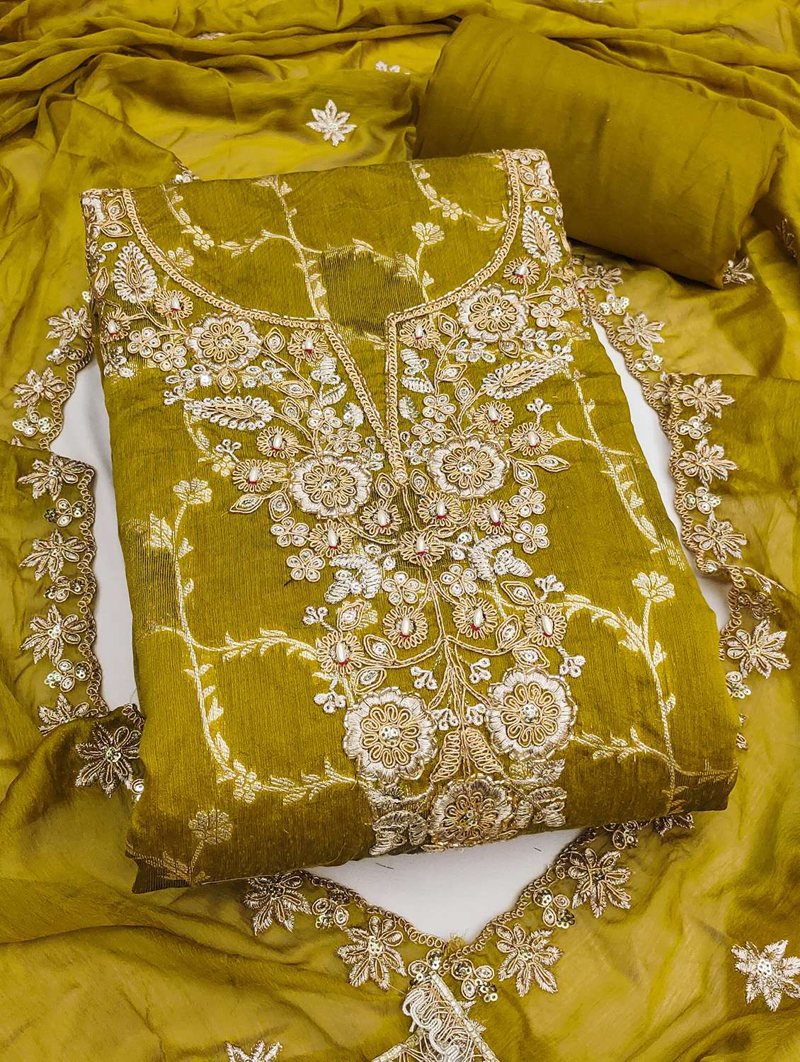 women self design unstitched suit set - 22431769 -  Standard Image - 3