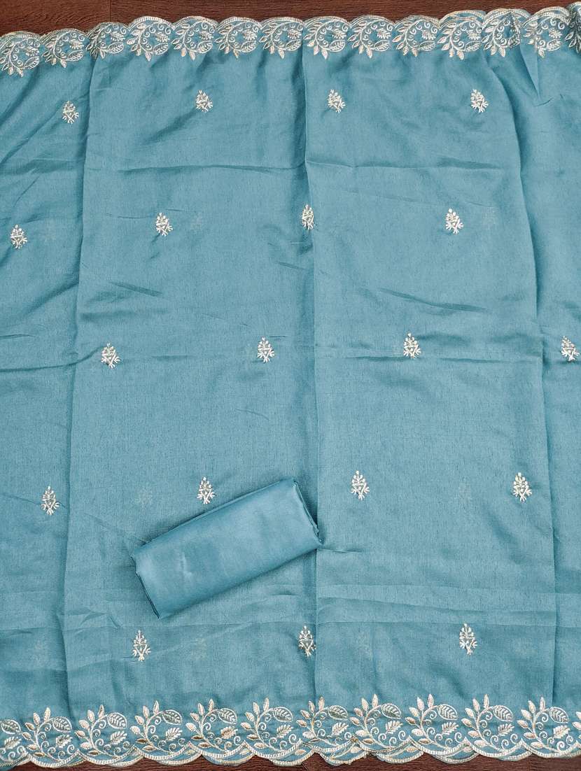 women solid with work unstitched suit set - 22431813 -  Standard Image - 3