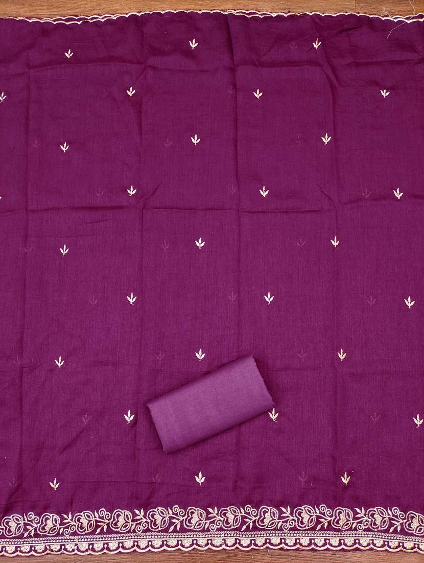 women solid with work unstitched suit set - 22431828 -  Standard Image - 3