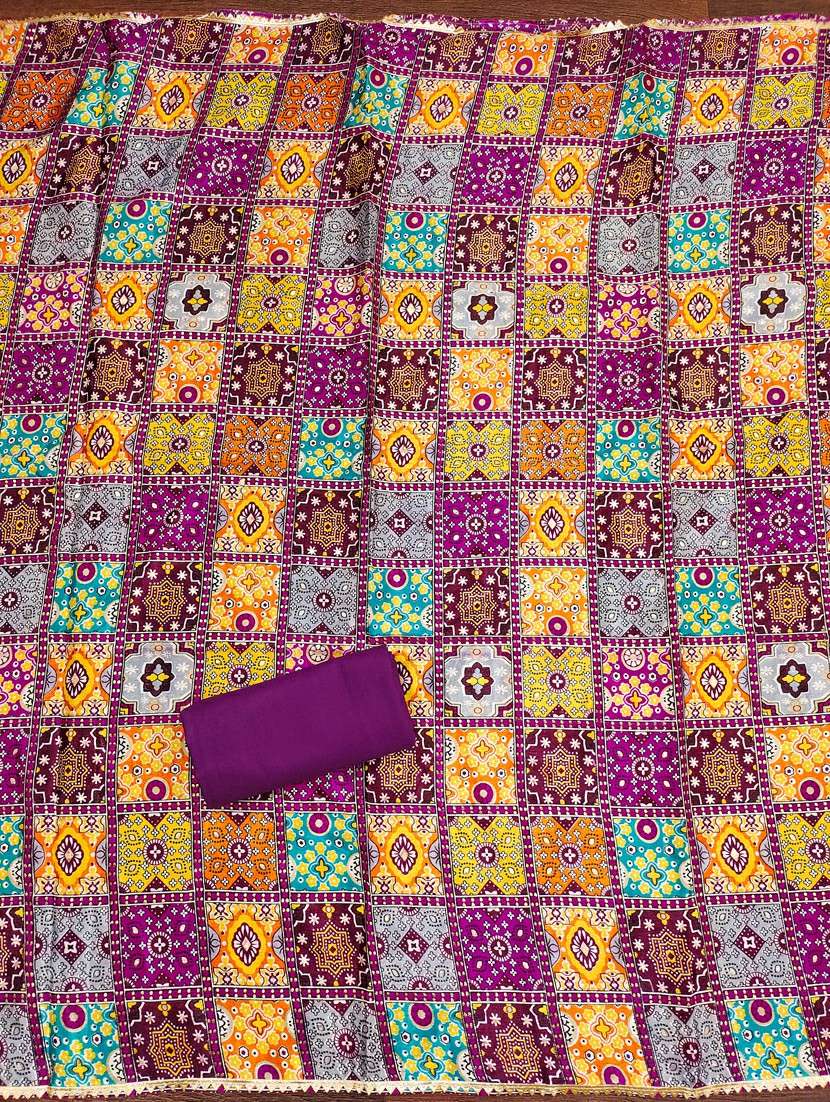 women solid with work unstitched suit set - 22431835 -  Standard Image - 3