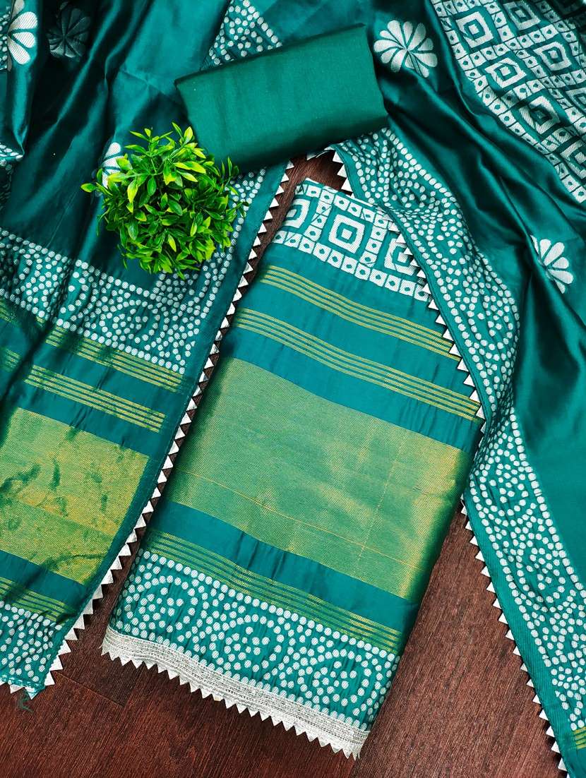 women printed unstitched suit set