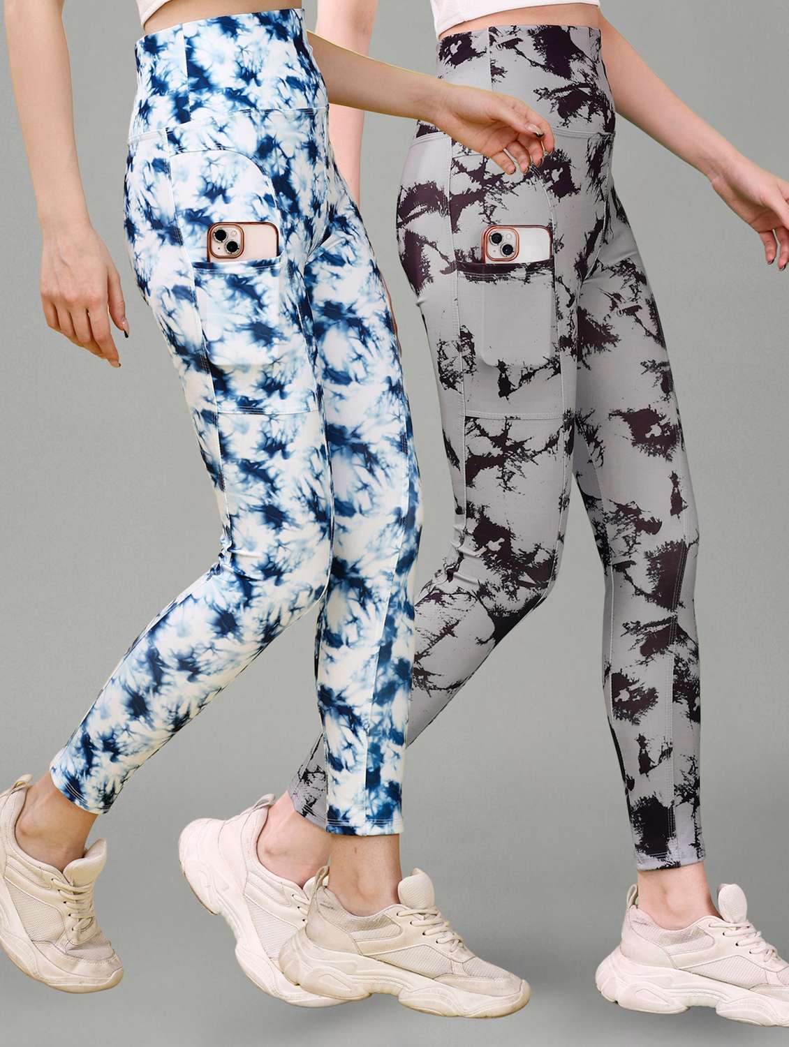 women pack of 2 mid rise yoga pants