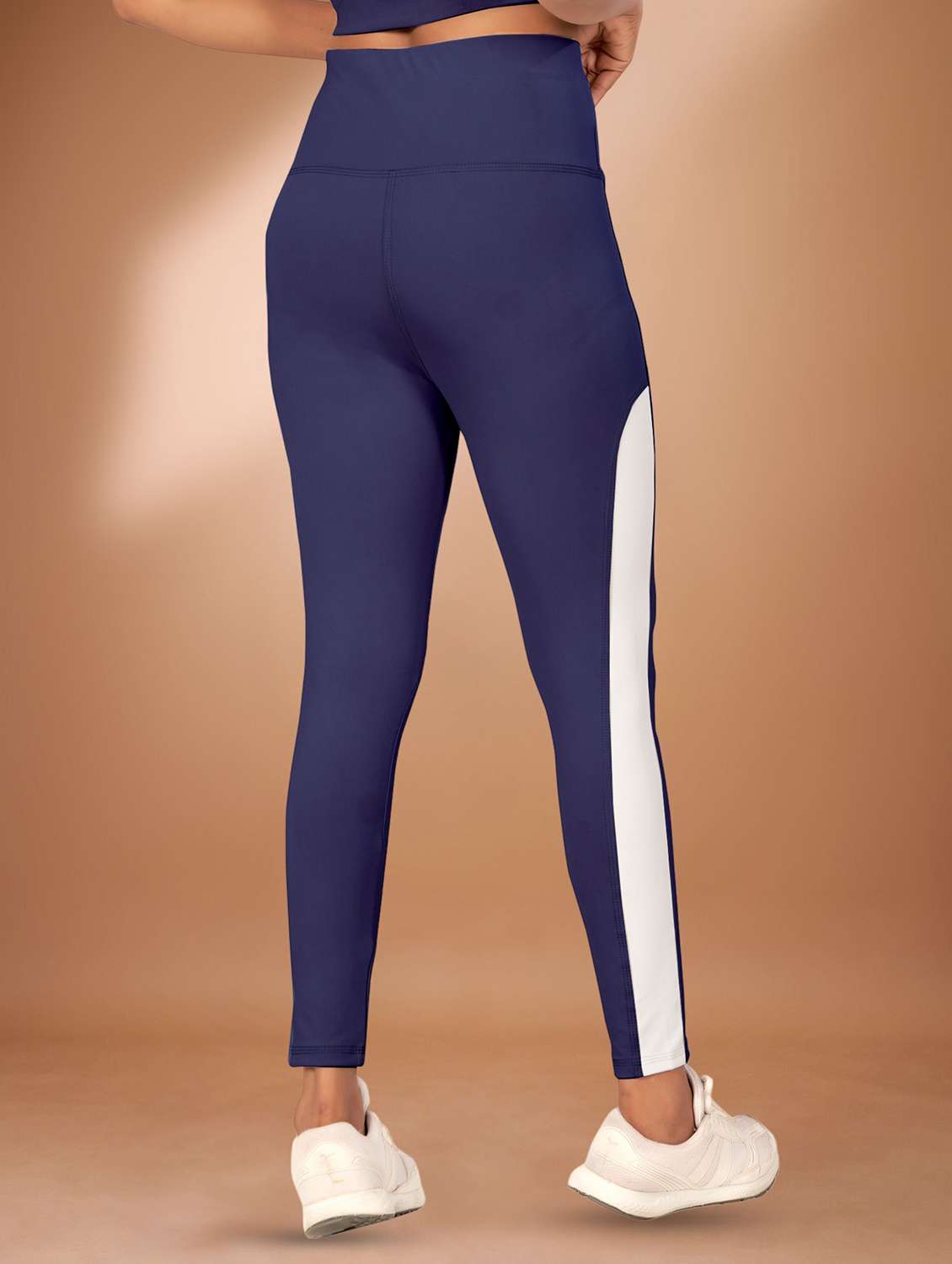 women solid mid rise yoga pants - 22432155 -  Standard Image - 3