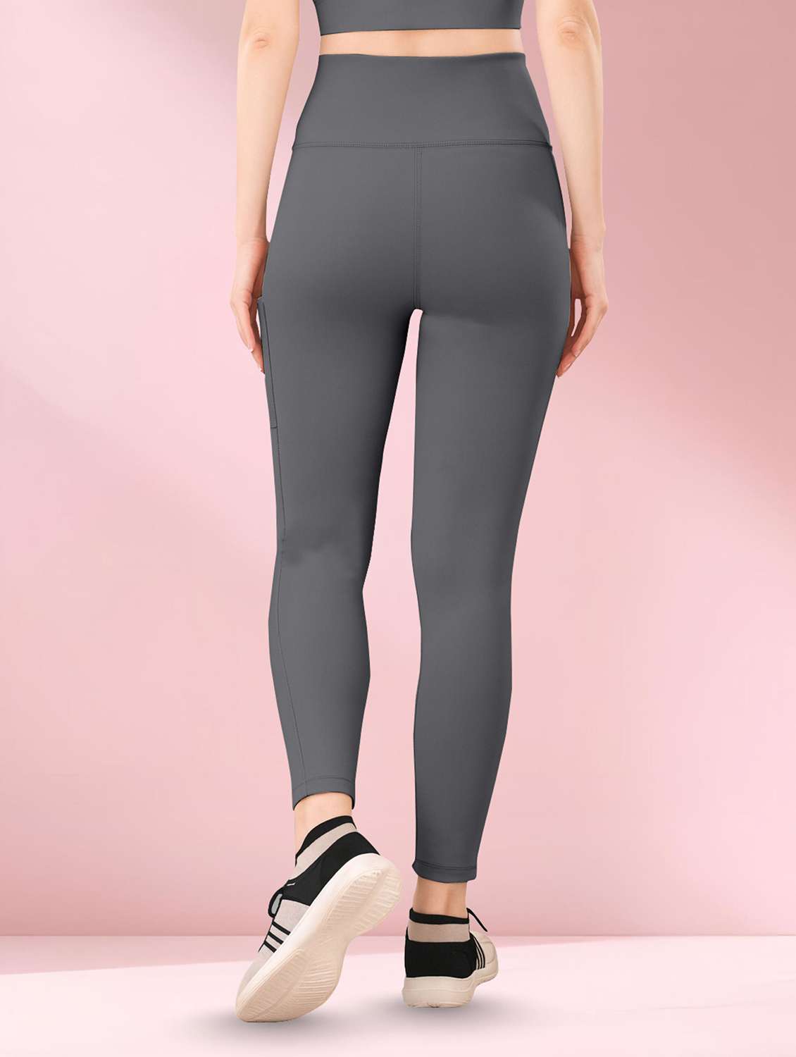 women pack of 2 solid yoga pants  - 22432156 -  Standard Image - 3