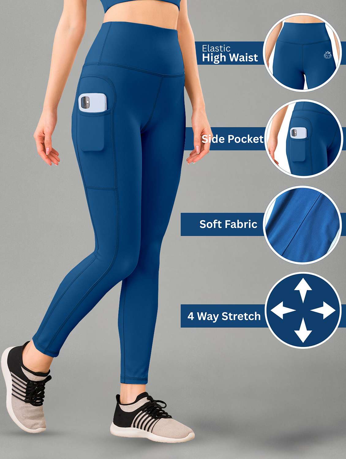 multi colored polyester track pants - 22432169 -  Standard Image - 3