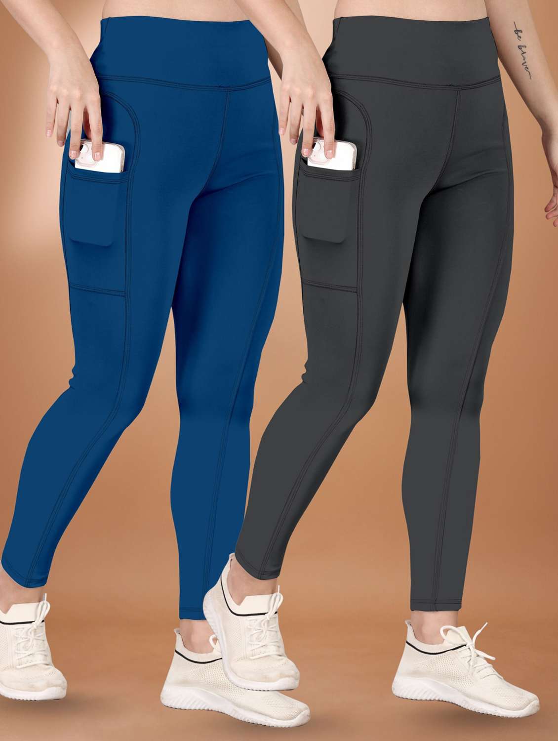 multi colored polyester track pants