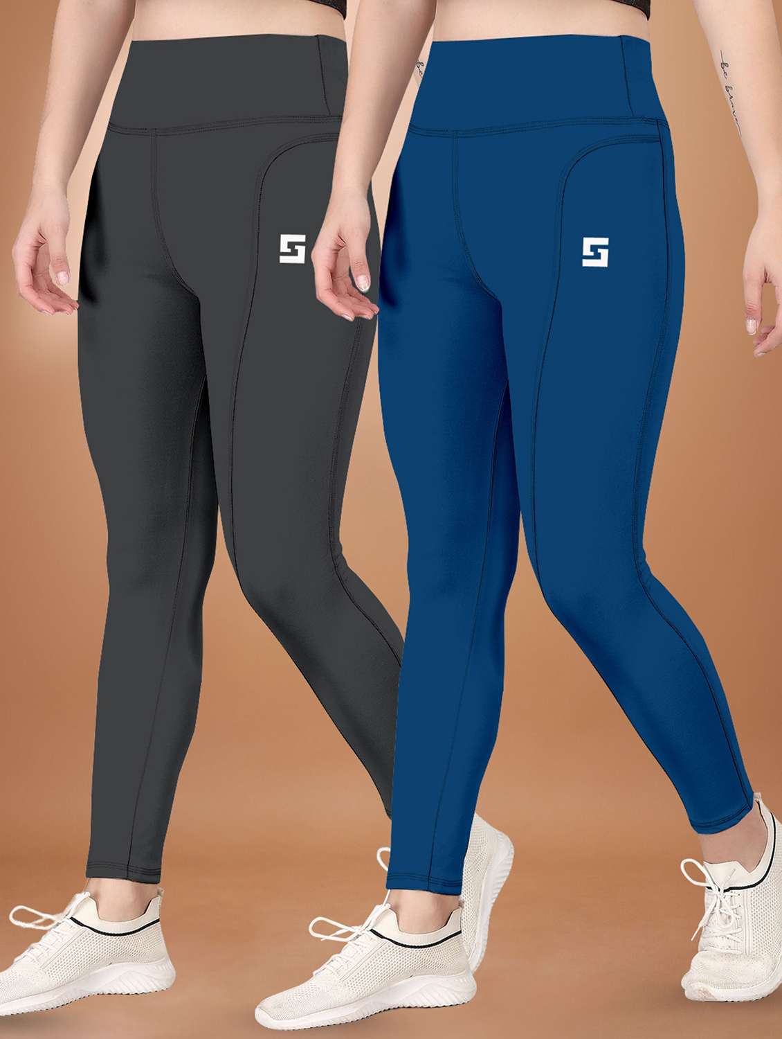 multi colored polyester track pants - 22432177 -  Standard Image - 3