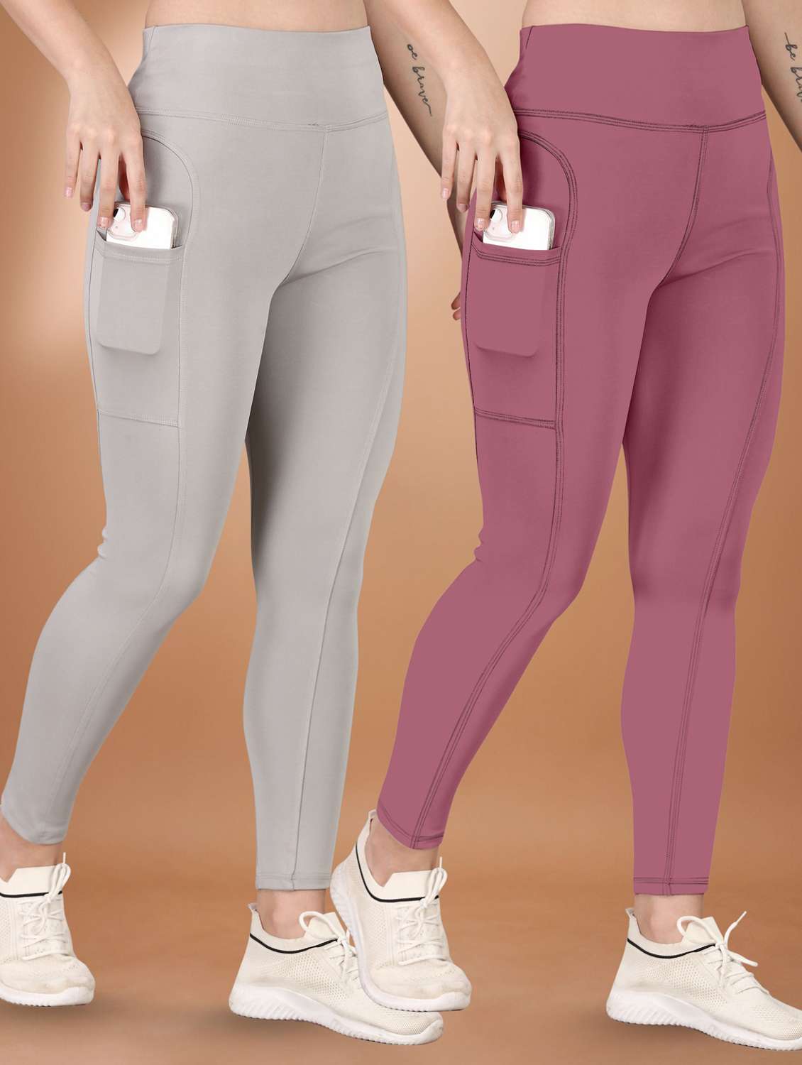grey polyester track pants