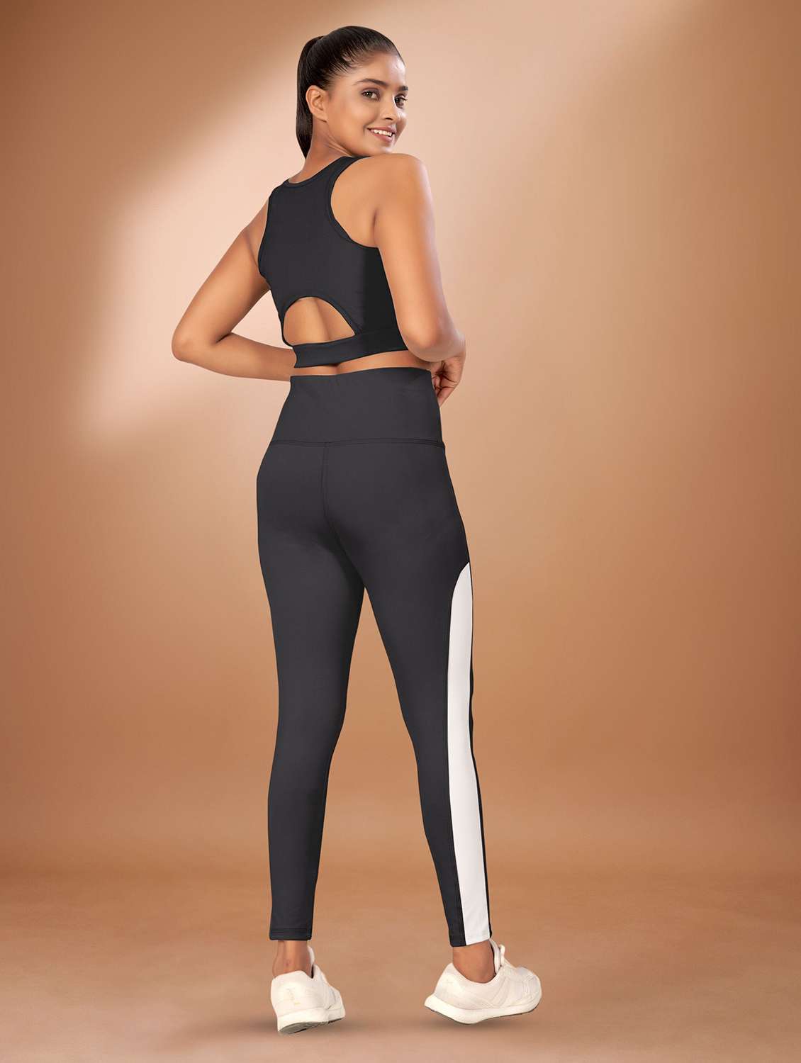 women solid active wear co-ord set - 22432471 -  Standard Image - 3