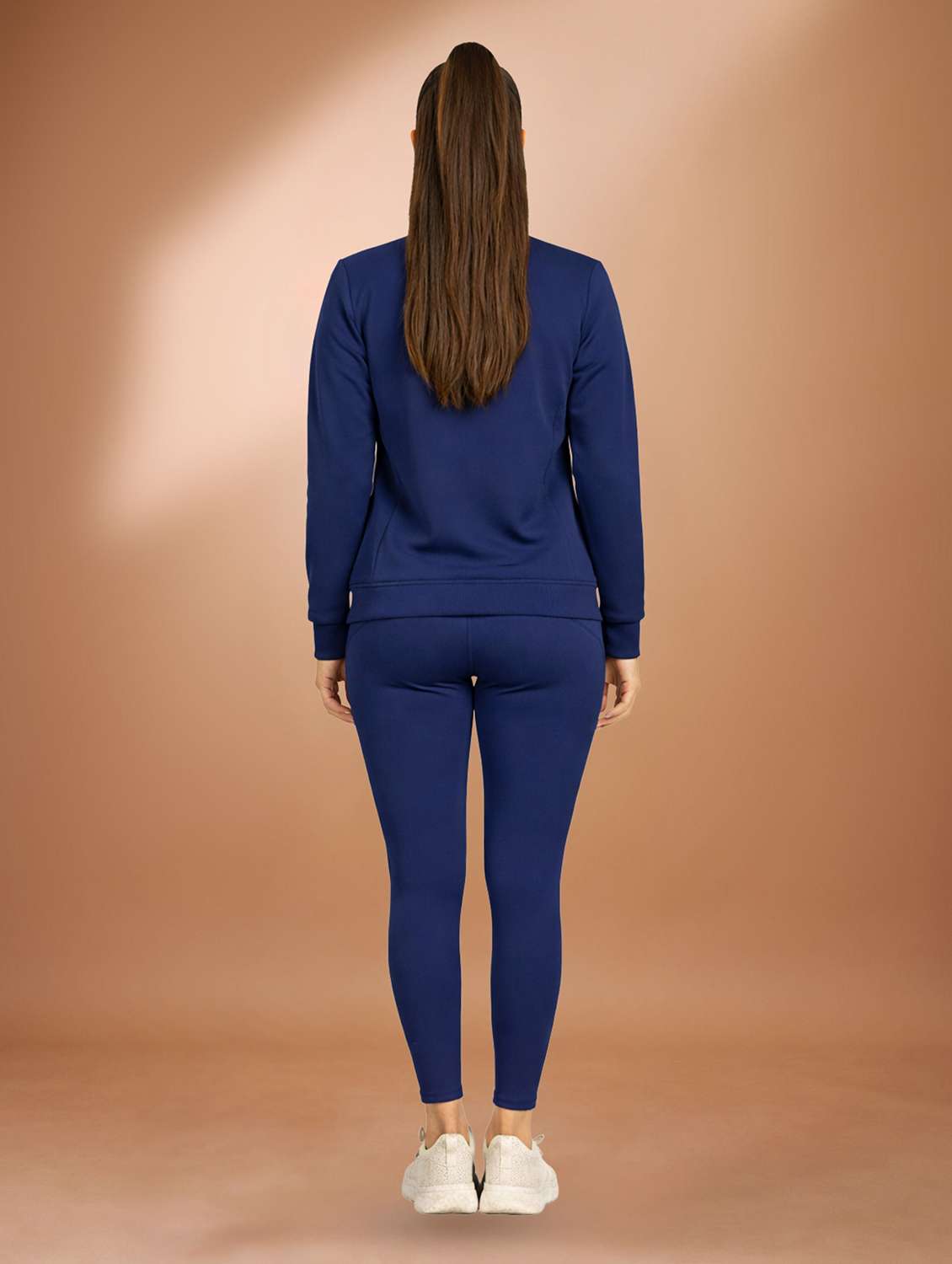 women solid polyester jacket and leggings active wear - 22432553 -  Standard Image - 3