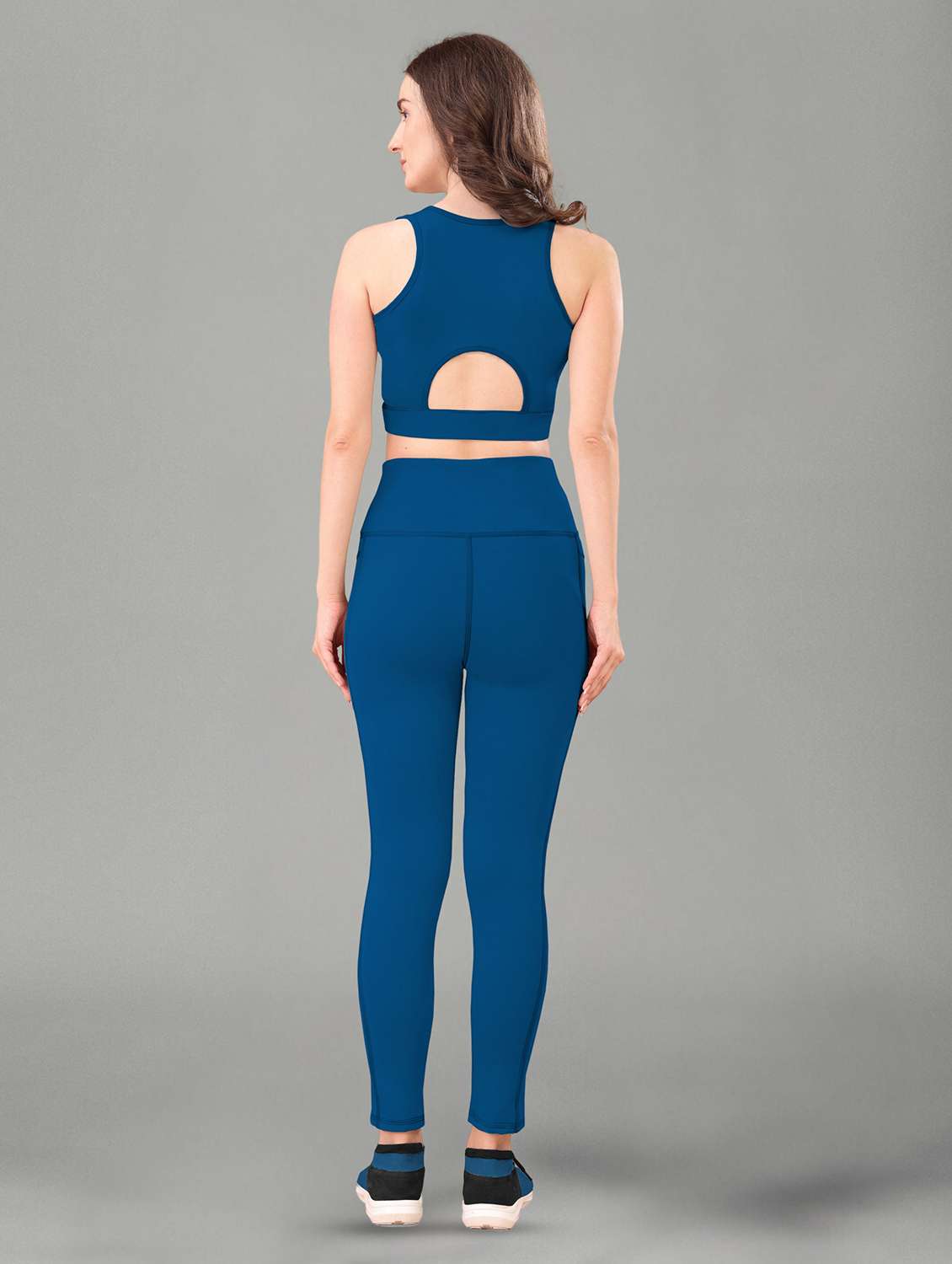 women pack of 2 solid active wear co-ord set - 22432554 -  Standard Image - 3