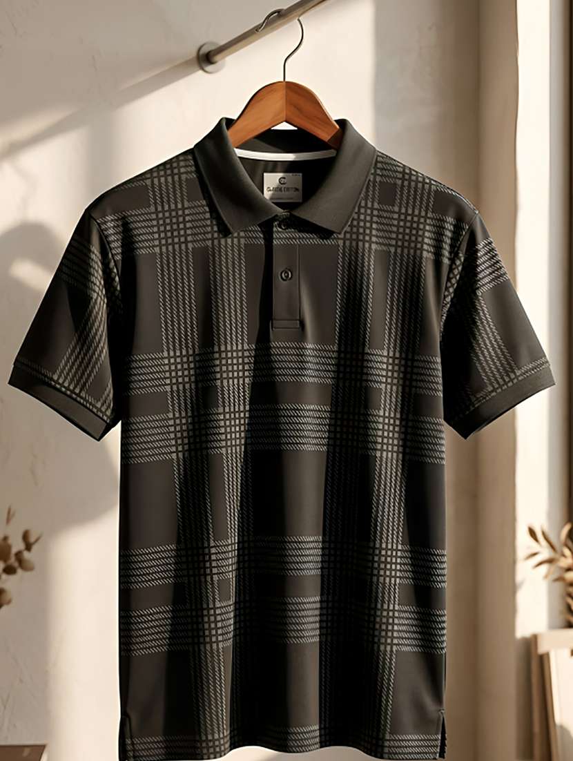 men printed short sleeve regular fit polo t-shirt - 22432763 -  Standard Image - 3