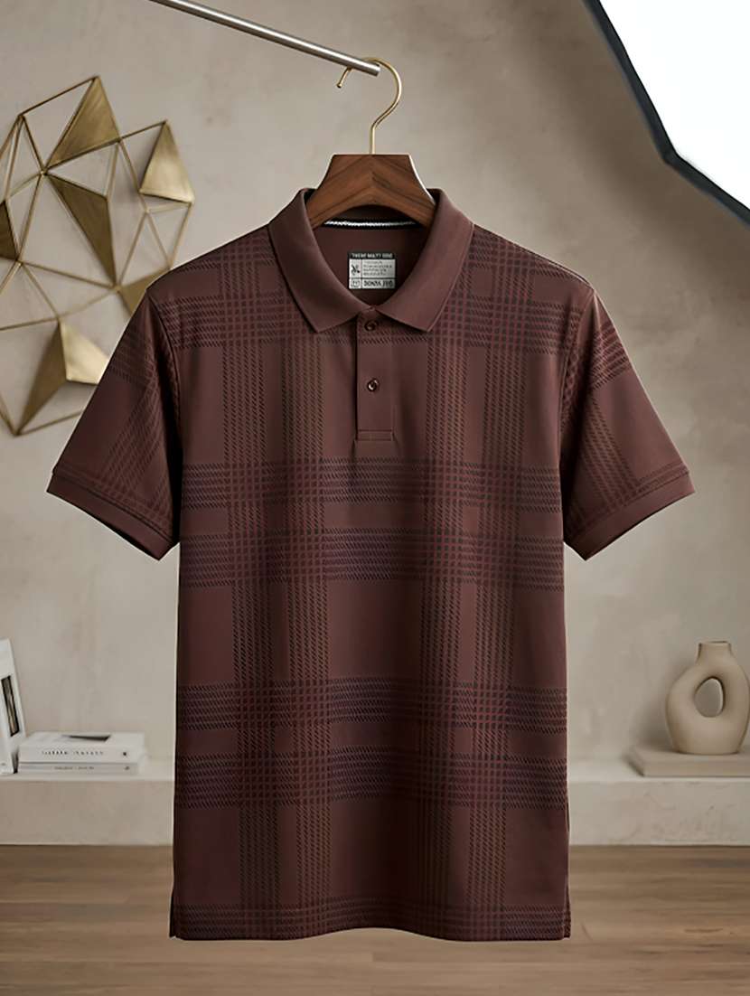 men printed short sleeve regular fit polo t-shirt - 22432764 -  Standard Image - 3