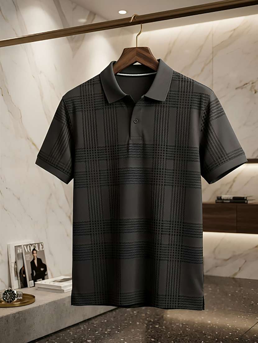 men printed short sleeve regular fit polo t-shirt - 22432765 -  Standard Image - 3