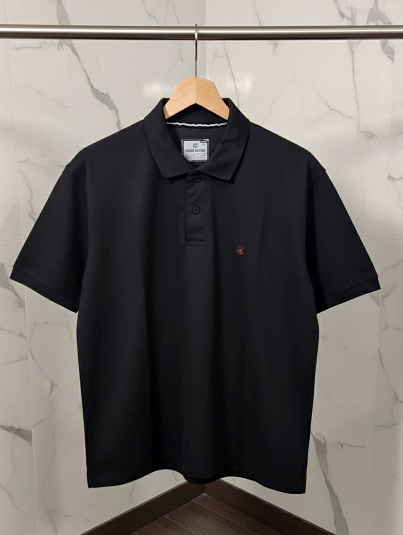 women solid short sleeve oversized polo t-shirt - 22432804 -  Standard Image - 3